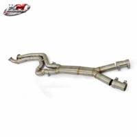 Section intermédiaire en acier inoxydable KM Premium 76-123 mm pour BMW M2 G87 M3 G80 M4 G82 S58 3.0T – Amélioration d'échappement sport à longueurs égales