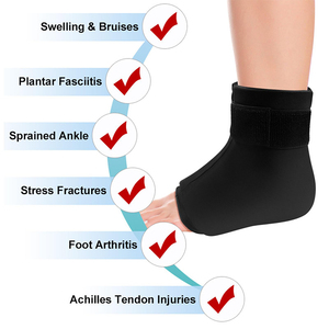 Pack de glace pour les pieds Hot Cold Care Chaussettes de refroidissement Gel Pack de glace réutilisable Enveloppe de cheville Pack de froid pour les blessures aux tendons Talons Arch Entorse - Product Image 2