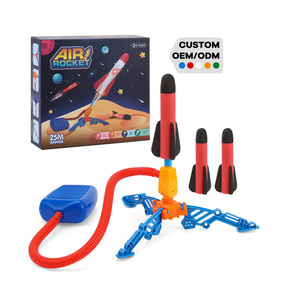 Juguetes Deportivos para Exteriores, Bomba de Aire, Juguete de Modelo de Cohete de Espuma, Lanzador de Cohetes, Cohete Infantil que Salta al Cielo - Product Image 1