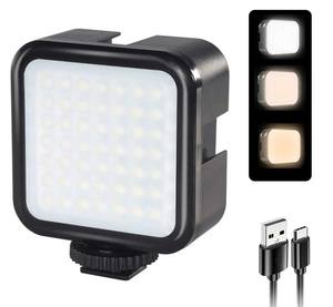 Mini Panel de luz de video LED portátil, brillo regulable, lámpara de video suave recargable <span class=keywords><strong>para</strong></span> maquillaje, luz de relleno de estudio Selfie - Product Image 1