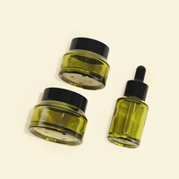 Flacon pulvérisateur cylindrique en PET de 100ml-150ml pour hydrolat et tonique cosmétique, avec épaule oblique marron, pour nettoyant visage