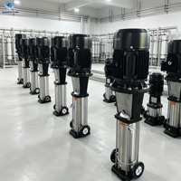 Pompe centrifuge d'alimentation en eau 150 kW en acier inoxydable 304, unité à fréquence variable et pression constante sur mesure pour la construction de tours de grande hauteur