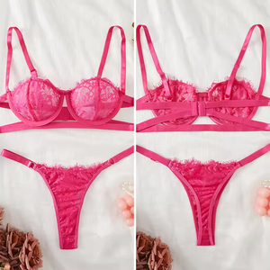 Normal chaud <span class=keywords><strong>nuisette</strong></span> dames matures vilain Costume intimes soutien-gorge et ensemble dentelle Push-up Sexy Lingerie pour lune de miel - Product Image 2