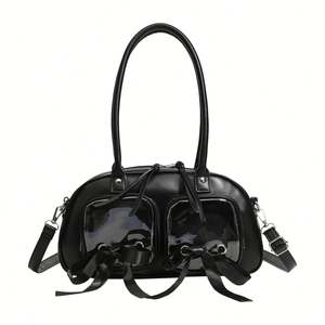 กระเป๋าแฟชั่นใหม่คุณภาพสูงสไตล์ญี่ปุ่นลายการ์ตูนสองซิปทรงหัวใจวัสดุ PU สำหรับผู้หญิง ใช้ได้ทุกฤดู ผลิตในจีน - Product Image 1