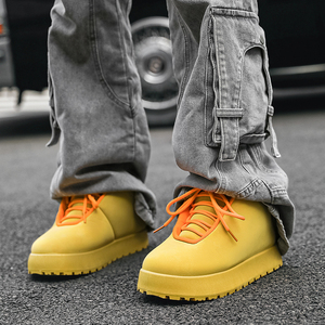 Vente directe d'usine en stock Chaussures de sport pour hommes à semelle épaisse Respirantes Antidérapantes Chaussures décontractées pour l'extérieur Augmentant la taille - Product Image 4
