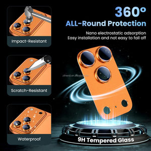 ฝาครอบโลหะป้องกันรอยขีดข่วนกระจกเทมเปอร์สำหรับ <span class=keywords><strong>iPhone</strong></span> 17 Pro Max 17 Air - Product Image 2