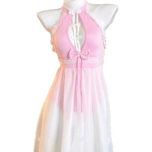 Golden Shuttle Weaving Fun Cheongsam <b>Lingerie</b> <b>Set</b> Sky <b>Blue</b> Viscose Sexy Style Women Adult 8135 - Product Image 5