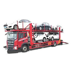 รถบรรทุกขนส่งรถยนต์ 5 ที่นั่ง ยี่ห้อจีน Dongfeng พร้อมรถพ่วงบรรทุกรถยนต์ 5 คัน สำหรับขาย รถบรรทุกขนส่งสินค้า - Product Image 6