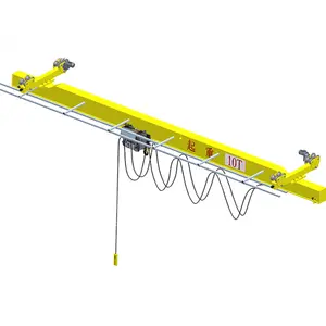 Hot sale 500 kg 2 ton European Electric Single Girder Indoor remote control Overhead Traveling Crane with High Quality