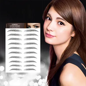 Cheap Price Hot New Design Waterproof 4D Natural Temporary Faked Makeup Eyebrow Tattoo Sticker