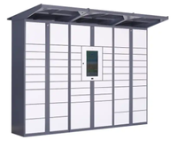 Casier à colis intelligent extérieur, sûr et pratique pour boîte aux lettres électronique Casier express intelligent Casier de livraison intelligent
