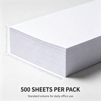 Papel de Copia A4 de Impresión Suave, 500 Hojas, 80 g/m², Papel para Impresora de Oficina, Papel de Copiadora de Alta Calidad para Uso Diario
