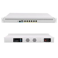 Châssis de serveur en rack 1U à faible profondeur en Tel J6412 J5005 DDR4 RAM Mini serveur pare-feu Ordinateur industriel multi-usages Mini PC
