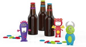 Identificateurs de verres à vin réutilisables en silicone, breloques pour verres à vin de Noël - Product Image 6