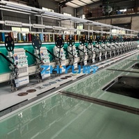 Nouvelle machine à broder plate automatique haute vitesse 920 avec dispositifs à sequins, système informatisé Dahao pour l'industrie