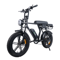 Vélo électrique Fatbike 48V 15Ah avec cadre en acier, roues de 20 pouces, 7 vitesses, freins hydrauliques, C11 V60 E-bikes