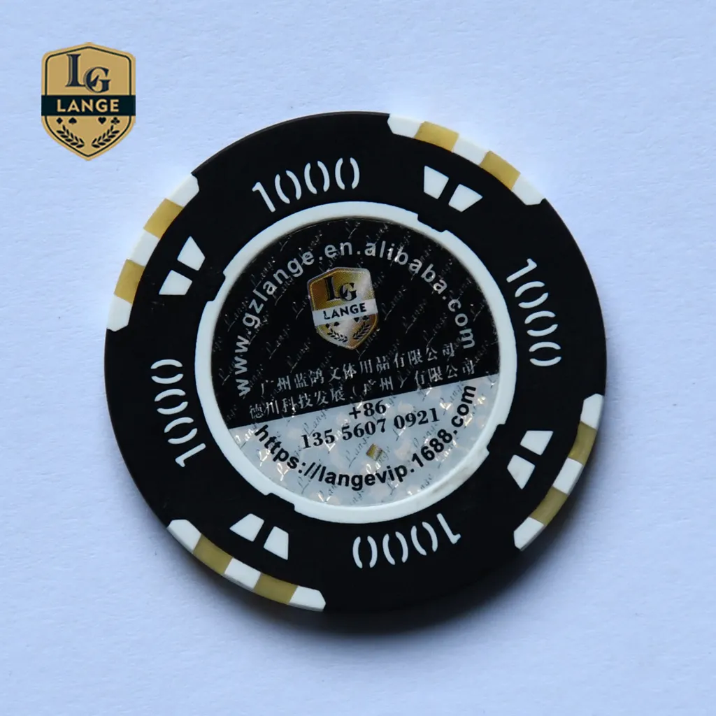 Lange Professional Poker Chips Luxus karten Mold Poker Chip 45mm mit Nummer