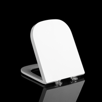 Siège de toilette moderne blanc en urée PP à fermeture lente, design Roca the GAP, installation facile, couvercle de toilette OEM