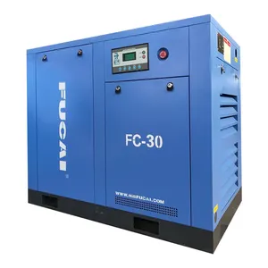 FUCAI heavy duty VSD rotary screw air compressed air 22kw 30hp industrial compressor de tornillo precio