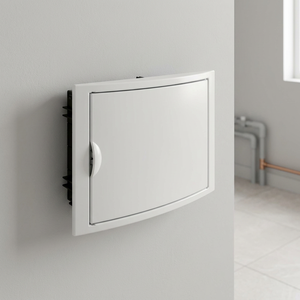 Scatola da incasso per 14 elementi con pannello e sportello bianchi, protezione IP40 IK08, 320x233x75mm (Solera 5012) - Product Image 3