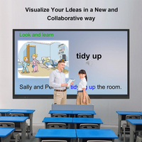 Vente chaude 65/75/85/86 pouces écran LCD prix du tableau intelligent tableau blanc numérique équipement éducatif tableau blanc interactif