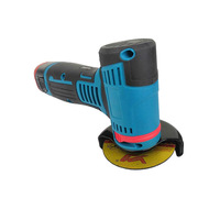 Meuleuse d'angle multifonctionnelle 12V sans balais à batterie lithium, machine de découpe et de meulage portative, avec jeu de lames de scie à batterie