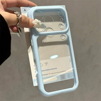 Coque de téléphone souple aux couleurs fraîches, dos hautement transparent, résistante aux rayures et à l'usure pour iPhone 17/17 Pro/16/15/14/13