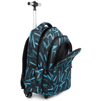 Ensemble de sacs d'école pour enfants Jasminestar, sac d'école professionnel à roulettes, 18 pouces, 3 sacs d'école à roulettes avec roues