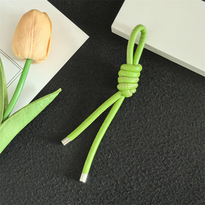 New PU dây da Peru Knot Charm tay dệt thời trang điện thoại trường hợp túi Charm Xe Keychain hành lý Charm - Product Image 6