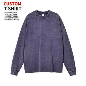 Camiseta de Manga Larga Extra Grande, 100% Algodón, Personalizable con Logotipo, Estilo Vintage, Unisex, Ecológica - Product Image 2