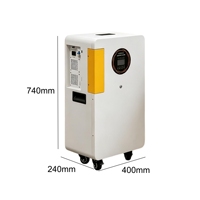 Système de stockage d'énergie mobile tout-en-un pour la maison, 3600W, 7680Wh, 300Ah, batterie au lithium LiFePO4, générateur solaire, centrale électrique, UE