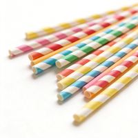 Pailles à boba jetables en papier recyclable emballées individuellement pour milkshake et bubble tea, marque HTX, couleur violette