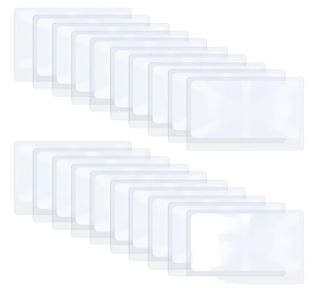 3x फ्रेसनल लेंस क्रेडिट कार्ड मैग्निफायर पोर्टेबल प्लास्टिक सामग्री पतली जेब आकार वॉलेट लेंस - Product Image 1