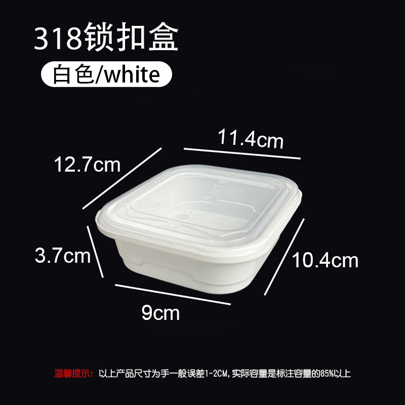 318 Lock Box White with Lid