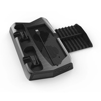 Station de charge Usb de contrôleur de jeu, support de Base de ventilateur de refroidissement multifonctionnel, support de stockage de disque Cd pour Ps5