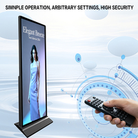 Pantalla Táctil LCD Full HD de 65/75/85 Pulgadas para Señalización Digital y Publicidad en Centros Comerciales y Ascensores con Soporte de Pie