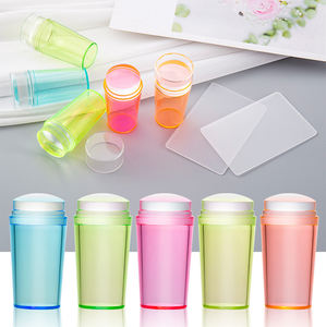 FOCSTAR terbaik penjual jelas seni kuku silikon Stamper plat Jelly <span class=keywords><strong>Stamping</strong></span> dengan Scraper Kit (BTB045) 10*6*5cm - Product Image 4