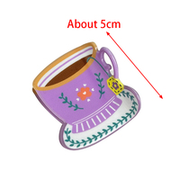 Doux mignon tasse à thé acétate cheveux griffe mode acide acétique tasse à café pinces à cheveux Style européen dessin animé fille cheveux accessoires