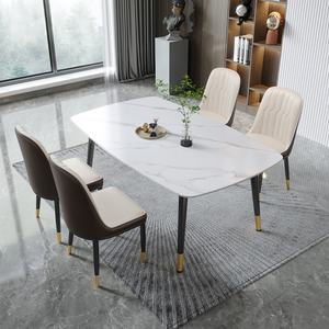 Ensemble de table à manger carrée de luxe italienne, meubles de salle à manger, ensemble de table à manger - Product Image 3