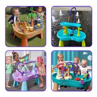 Pompe à eau submersible Freesea 18W, écologique, en plastique, pour jeux aquatiques extérieurs, avec joint universel réglable, pour jeux d'eau d'été pour enfants
