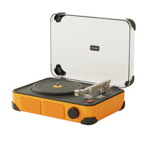 Tocadiscos plano de madera T400 directo de fábrica con altavoz estéreo incorporado, BT 5.0, 3 velocidades, compatible con discos de vinilo de 7, 10 y 12 pulgadas. - Product Image 3