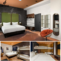 Ensembles de meubles de chambre d'hôtel durables et écologiques au design moderne pour hôtels et appartements, solutions clés en main OEM ODM personnalisées