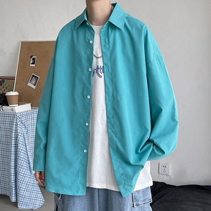 Camisas <span class=keywords><strong>de</strong></span> Manga Larga Negras <span class=keywords><strong>de</strong></span> <span class=keywords><strong>Moda</strong></span> Coreana Juvenil <span class=keywords><strong>2023</strong></span>, Camisa Negra Extra Grande Harajuku para Hombre, Camisas con Botones, <span class=keywords><strong>Blusas</strong></span> 5XL - Product Image 6