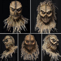 Masque de crâne en latex effrayant pour Halloween, Pâques, spectacles de fin d'année, accessoires de zombie pour effrayer les gens dans les maisons hantées