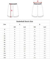 Shorts de basket-ball en polyester respirant de haute qualité, logo personnalisé, numéro imprimé numériquement, taille plus, pantalon de basket-ball