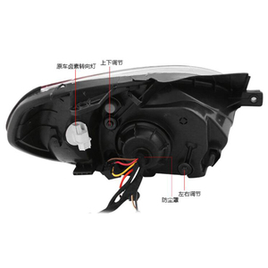 Phare de voiture pour <span class=keywords><strong>Hyundai</strong></span> Accent Phare Solaris 2006-2009 Année DRL Bi Xénon Lentille Phare Solaris - Product Image 6
