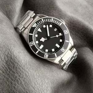 Reloj de Buceo para Hombre de Alta Calidad, Reloj Mecánico Automático Resistente al Agua, Esfera Luminosa, Brazalete de Acero Inoxidable, Reloj Clásico Negro - Product Image 5