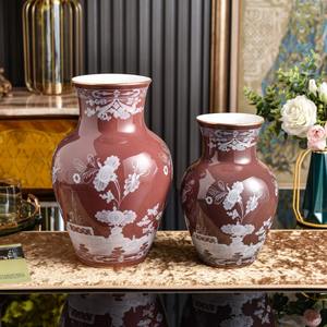 Vases à fleurs en porcelaine contemporains, grands et petits, pour la décoration de la maison - Vase de table de luxe - Product Image 1