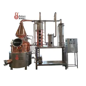 200L250L300L Red Copper Essential Oil Distiller Spirit Rum Alcohol Gin Still Distillery Equipment Alembic Distiller for Sale