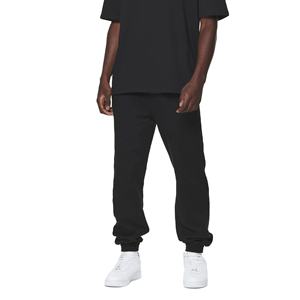 กางเกงวอร์มผ้า100% สำหรับผู้ชายแนวสตรีท OEM กางเกงวอร์มผ้าคอตตอนแบบหลวมกางเกงจ็อกเกอร์เอวยางยืดแบบทางการสไตล์ทางการของ2025 - Product Image 1